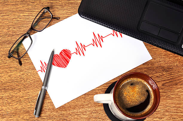 Heart rate and fitness research notes on a desk